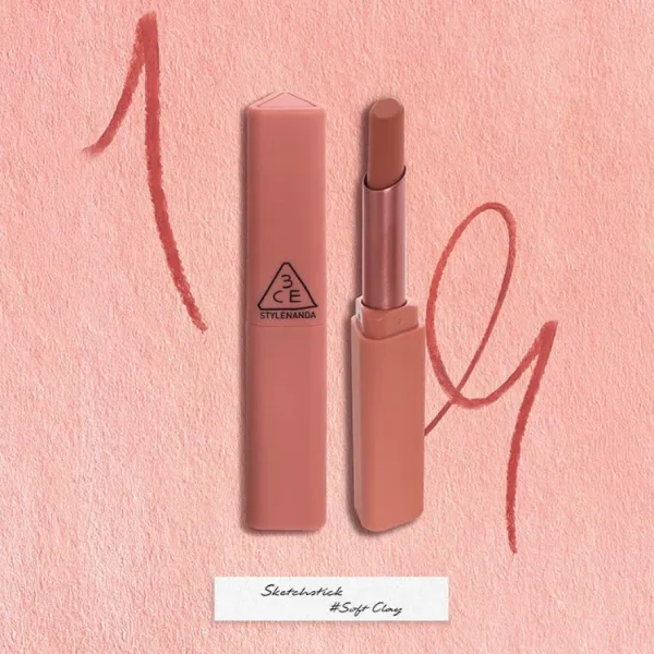 Son 3CE Sketchstick 11 Soft Clay Màu Nâu Đất