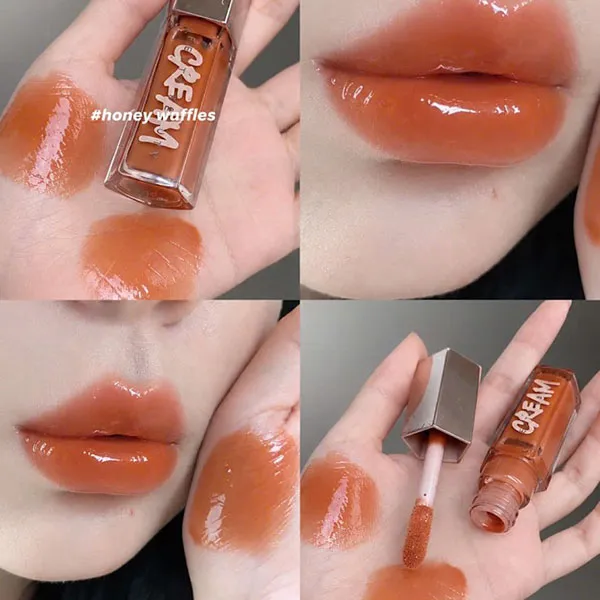 Son Bóng Fenty Beauty By Rihanna Gloss Bomb Cream Color Drip Lip Cream 03 Honey Waffles Màu Cam Nâu