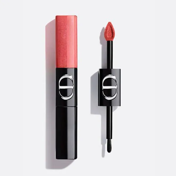 Son Kem Dior Rouge Sequin Liquid Duo Limited 764 Macaron Màu Hồng San Hô