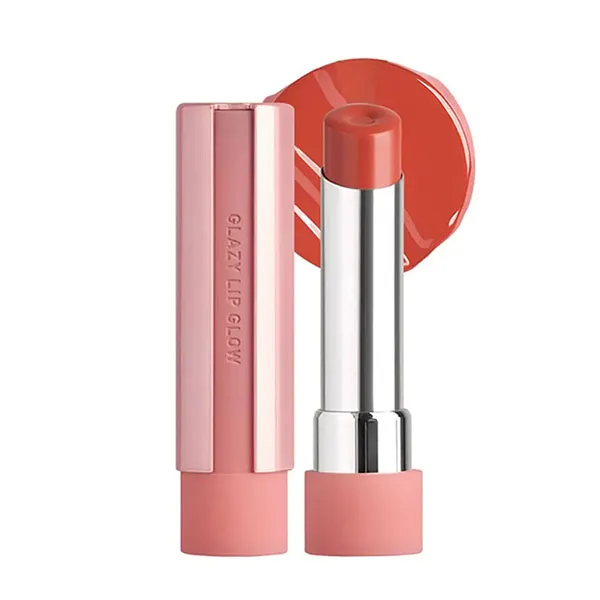Son Dưỡng 3CE Glazy Lip Glow 33 Cool Sweetie Màu Đỏ Cam, 5g