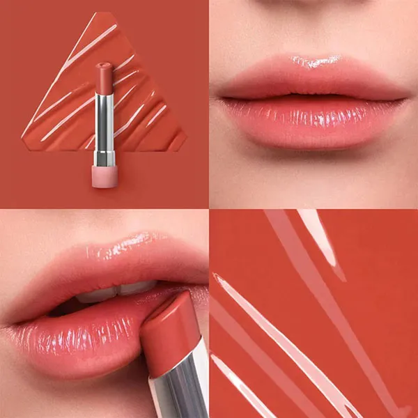 Son Dưỡng 3CE Glazy Lip Glow 33 Cool Sweetie Màu Đỏ Cam, 5g