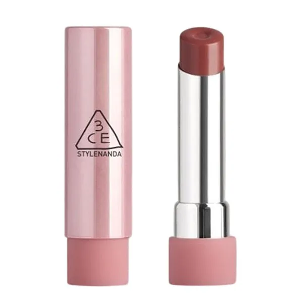 Son Dưỡng 3CE Glazy Lip Glow 34 Rose Glaze Màu Hồng Khô, 5g