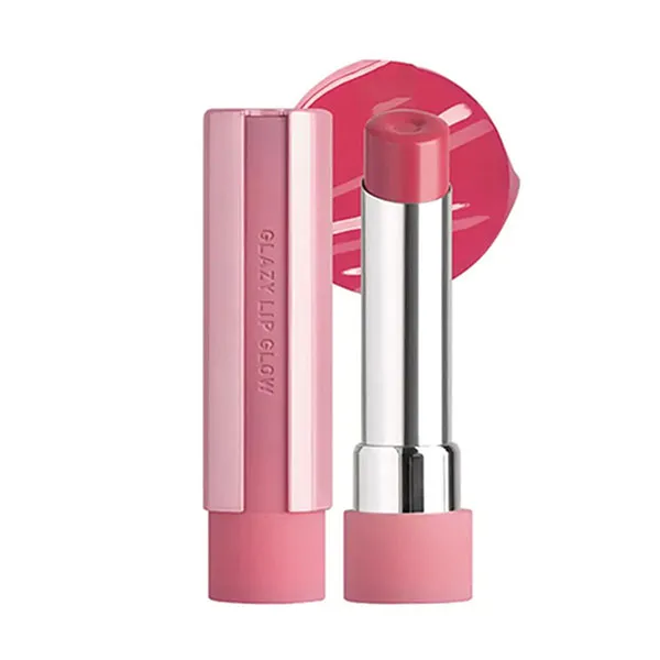 Son Dưỡng 3CE Glazy Lip Glow 35 Pink Tube Màu Hồng Dâu, 5g