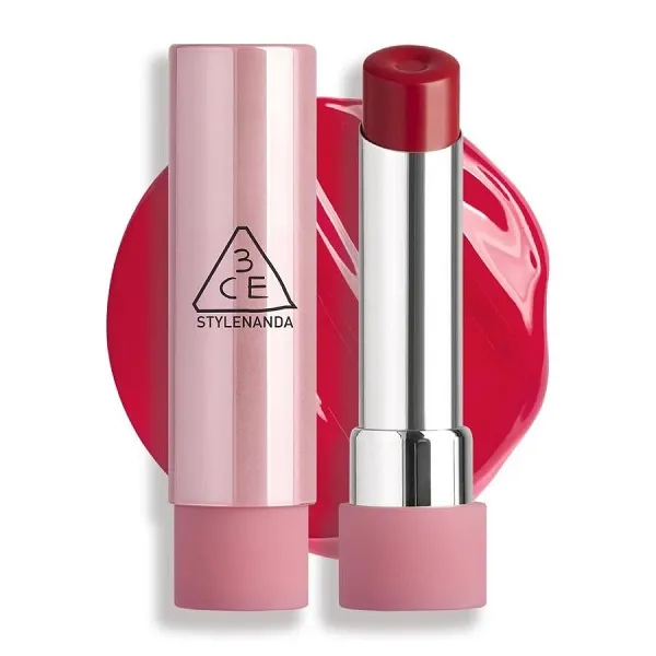 Son Dưỡng 3CE Glazy Lip Glow 37 Raspberry Coated Màu Đỏ Hồng Dâu