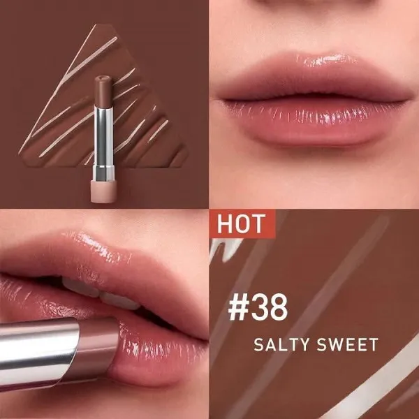 Son Dưỡng 3CE Glazy Lip Glow 38 Salty Sweet Màu Nâu Caramel