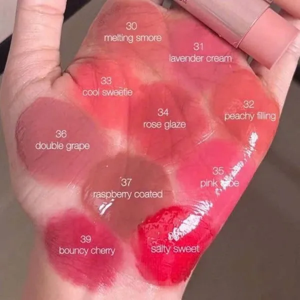 Son Dưỡng 3CE Glazy Lip Glow 38 Salty Sweet Màu Nâu Caramel