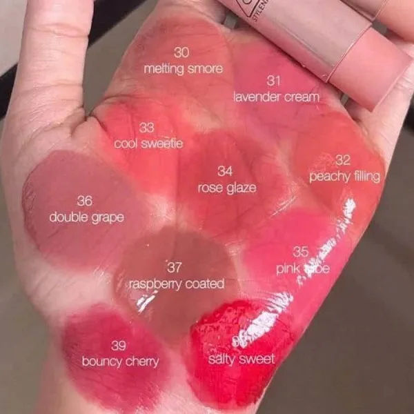 Son Dưỡng 3CE Glazy Lip Glow 39 Bouncy Cherry Màu Hồng Cherry