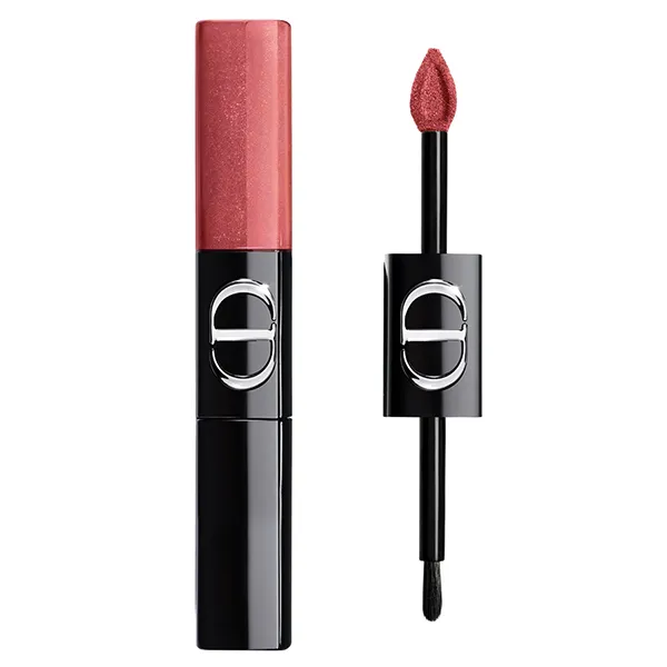 Son Hai Đầu Dior Rouge Dior Sequin Liquid Duo Limited 954 Cinnamon Màu Hồng Nâu Đất