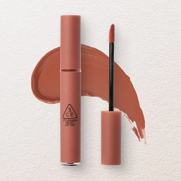 Son Kem 3CE Velvet Lip Tint Walk N Talk Màu Nâu Đào