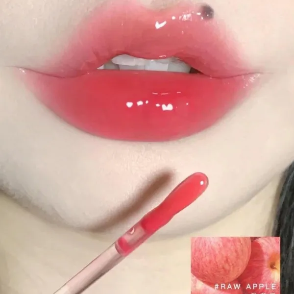 Son Kem Bóng 3CE Drop Glow Gel Raw Apple Màu Đỏ Táo