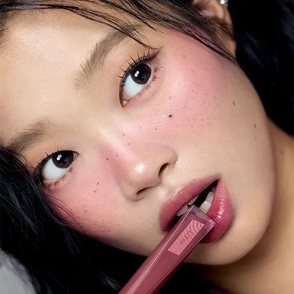 Son Kem Bóng 3CE Misty Lip Bare 03 Milky Illusion Màu Hồng Đất Tím