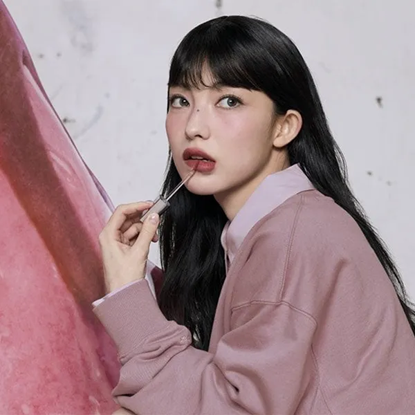 Son Kem Lì 3CE Hazy Lip Clay Hipamine Màu Đỏ Nâu Đất