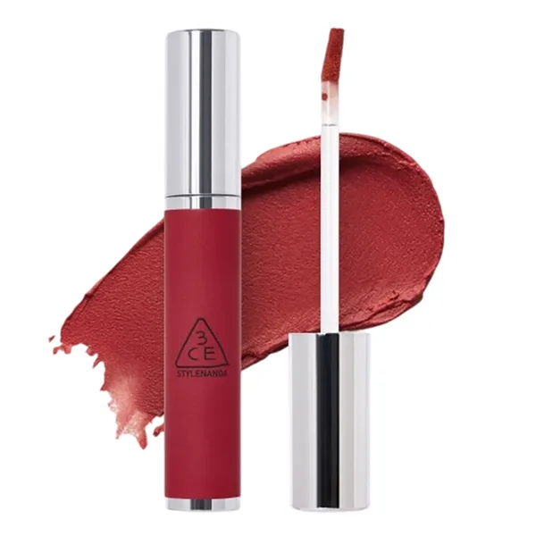 Son Kem Lì 3CE Hazy Lip Clay Whip Red Màu Đỏ Gạch