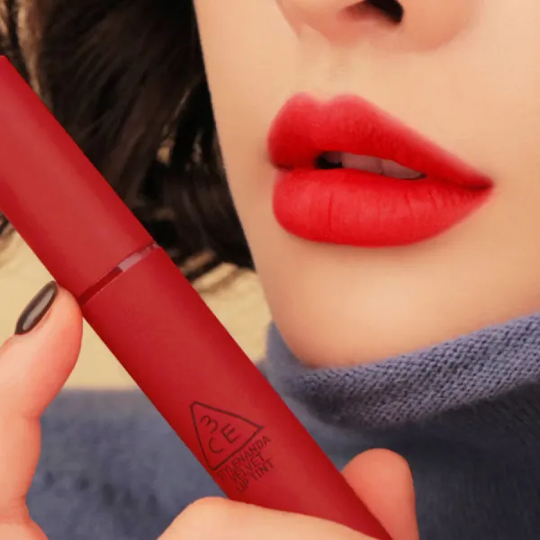 Son Kem Lì 3CE Velvet Lip Tint Private Màu Đỏ Lạnh