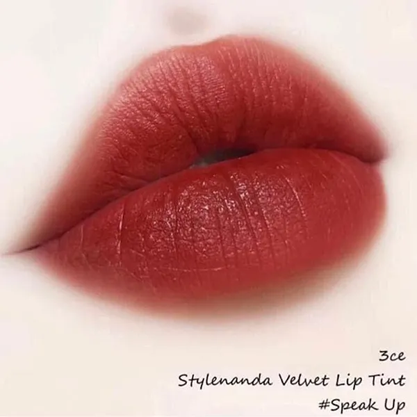 Son Kem Lì 3CE Velvet Lip Tint Speak Up Màu Đỏ Đất
