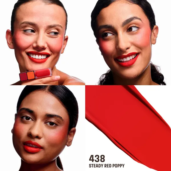 Son Kem Lì Make Up For Ever Artist Liquid Color 438 Steady Red Poppy Màu Đỏ Cam