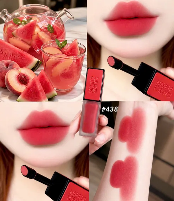 Son Kem Lì Make Up For Ever Artist Liquid Color 438 Steady Red Poppy Màu Đỏ Cam