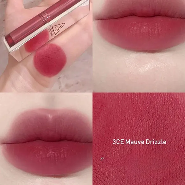 Son Lì 3CE Blur Matte Lipstick Mauve Drizzle Màu Tím Hồng Trầm