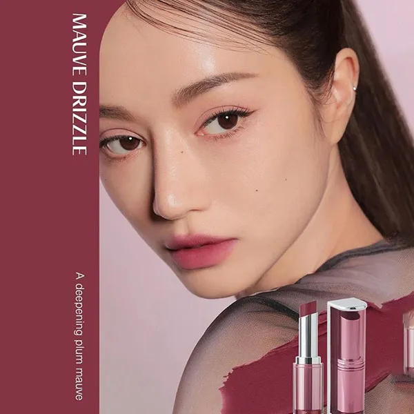 Son Lì 3CE Blur Matte Lipstick Mauve Drizzle Màu Tím Hồng Trầm