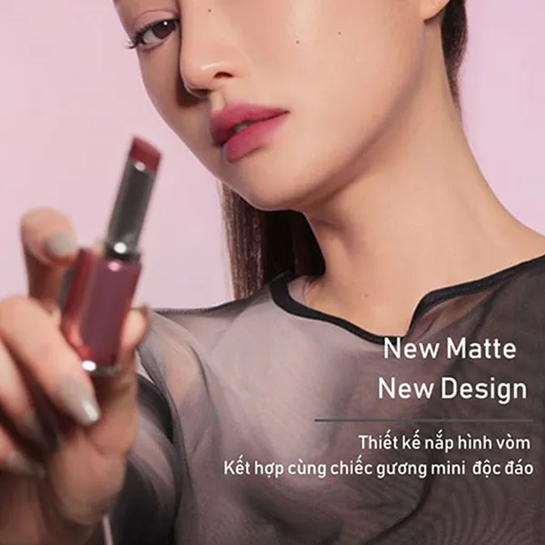 Son Lì 3CE Blur Matte Lipstick Mauve Drizzle Màu Tím Hồng Trầm