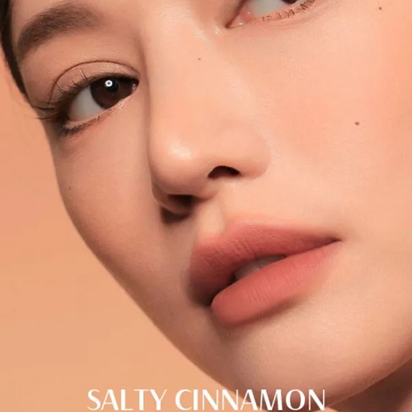 Son Lì 3CE Blur Matte Lipstick Salty Cinnamon Màu Cam Nâu Tây