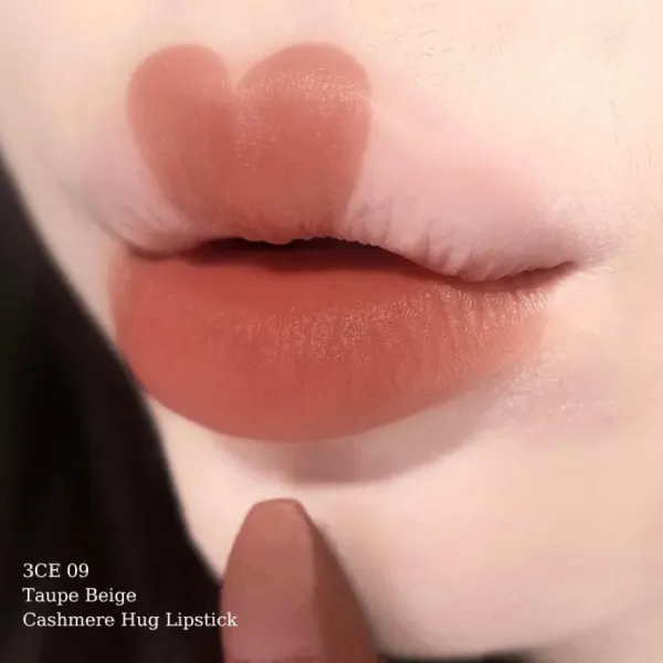Son Lì 3CE Cashmere Hug Lipstick 09 Taupe Beige Màu Nâu Đất 3.5g