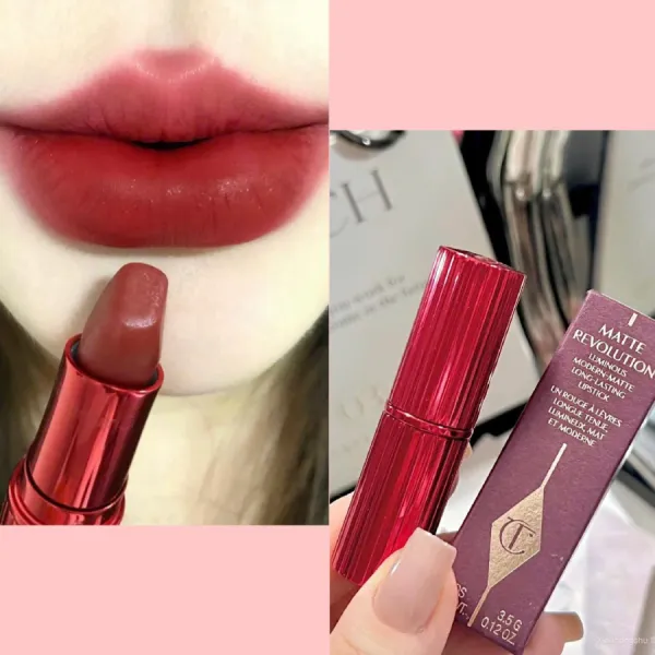 Son Lì Charlotte Tilbury Matte Revolution Cinematic Red Màu Đỏ Anh Đào 3.5g