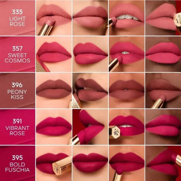 Son Lì Guerlain Kisskiss Honey Infused Intense Lip 396 Peony Kiss Màu Hồng Nâu Đất