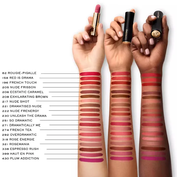 Son Lì Lancôme L’absolu Rouge Drama Matte 158 Red Is Drama Màu Đỏ Cam