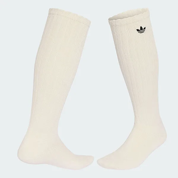 Tất Cao Cổ Nữ Adidas Slouchy High Knee Socks KR1605 Màu Trắng Ngà Size XS