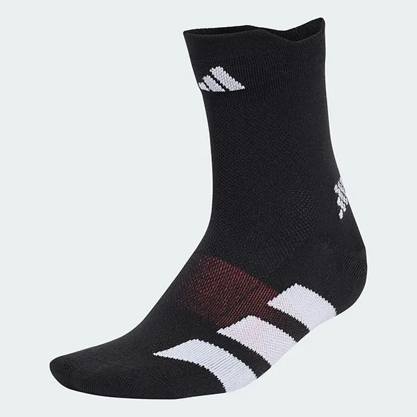Tất Cao Cổ Unisex Adidas AdizeroMid Ankle Socks KR8958 Màu Đen Họa Tiết Size S