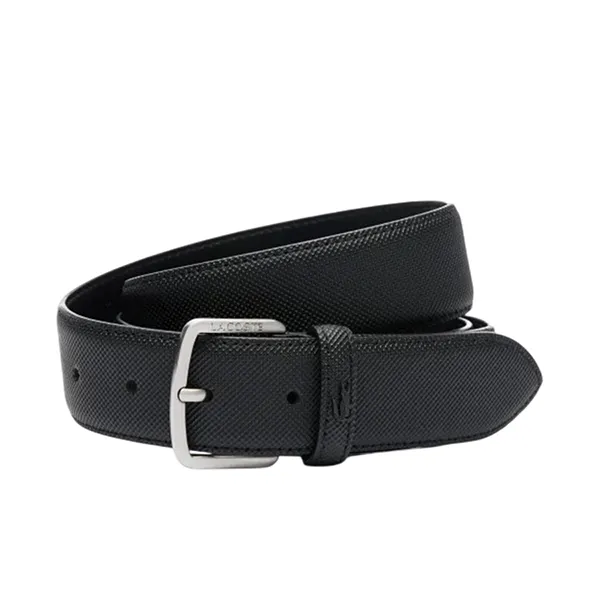 Thắt Lưng Nam Lacoste Men's Piqué-Effect Belt RC4099 - 000 Màu Đen Size 90