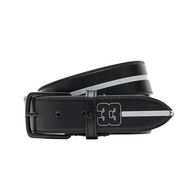 Thắt Lưng Nam Lacoste Numbered Stripe Belt RC003J - 000 Màu Đen Size 100