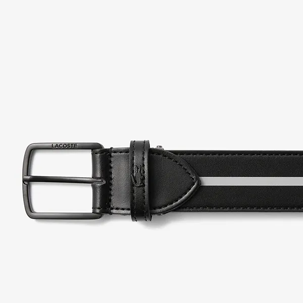 Thắt Lưng Nam Lacoste Numbered Stripe Belt RC003J - 000 Màu Đen Size 100