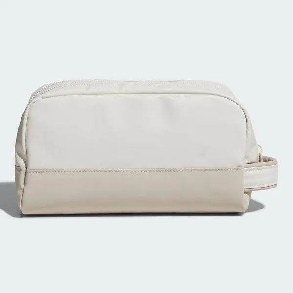 Túi Cầm Tay Adidas Pu Leather 2 Zip Pouch JZ4379 Màu Xám Nhạt