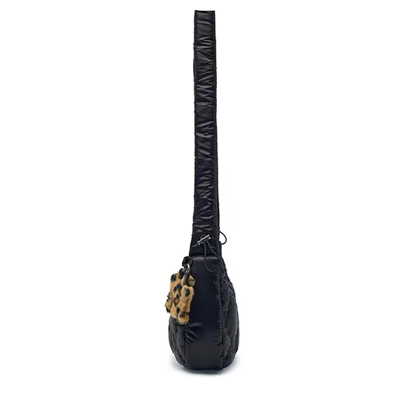 Túi Đeo Chéo MLB Dia Monogram Candy Padded Hobo Bag New York Yankees 3ABQSP16N 50BKS Màu Đen