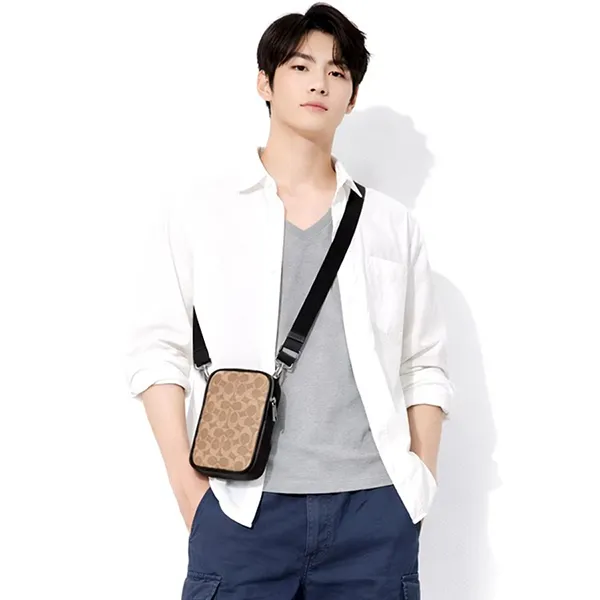 Túi Đeo Chéo Nam Coach Aden Crossbody Bag CO912 Màu Nâu