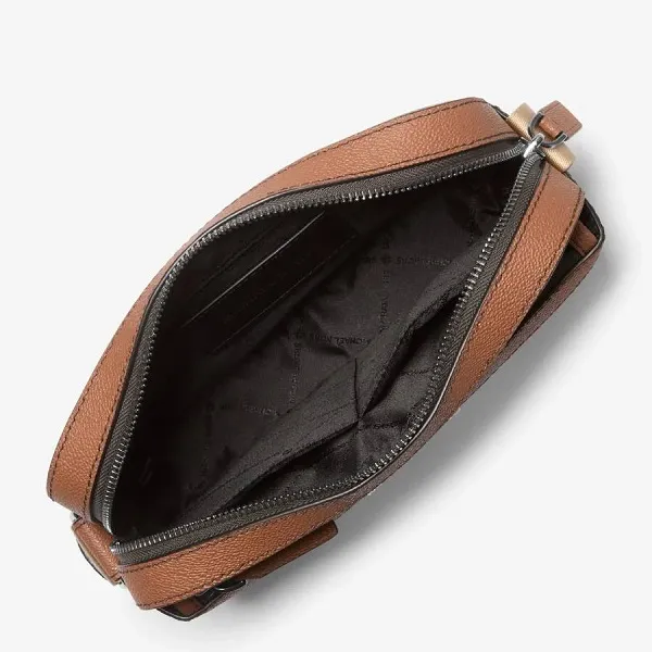 Túi Đeo Chéo Nam Michael Kors MK Cooper Embellished Signature Logo Utility Crossbody Bag 37T5LCOC5B Màu Vàng Nâu