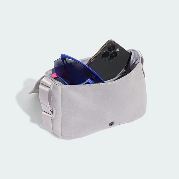 Túi Đeo Chéo Nữ Adidas Soft Lux Cross Body Bag KV6483 Glory Grey Màu Xám Nhạt
