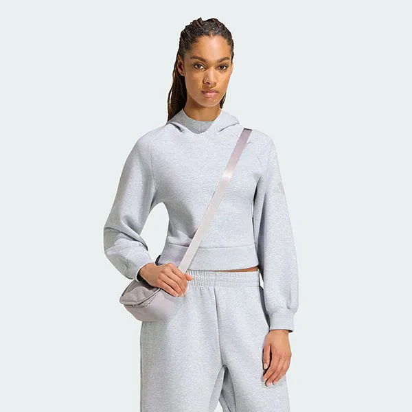 Túi Đeo Chéo Nữ Adidas Soft Lux Cross Body Bag KV6483 Glory Grey Màu Xám Nhạt