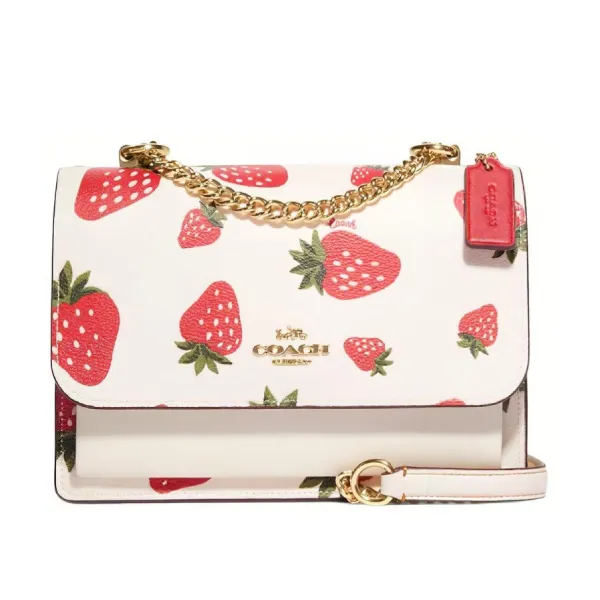 Túi Đeo Chéo Nữ Coach Klare Crossbody With Wild Strawberry Print CH333 Màu Trắng