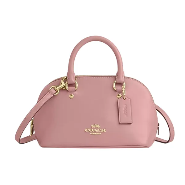Túi Đeo Chéo Nữ Coach Lara Mini Satchel Bag Pink Petal CEA01 Màu Hồng