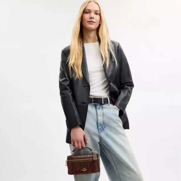 Túi Đeo Chéo Nữ Coach Rayner Crossbody Bag 18 With Quilting CEO22 IMPL Màu Nâu Gỗ