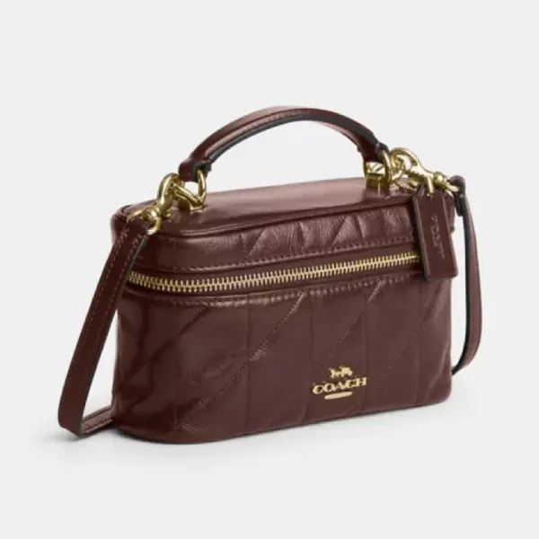 Túi Đeo Chéo Nữ Coach Rayner Crossbody Bag 18 With Quilting CEO22 IMPL Màu Nâu Gỗ