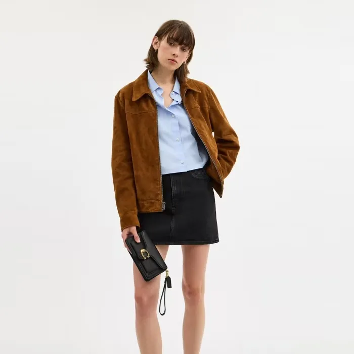 Túi Đeo Chéo Nữ Coach Tabby Chain Crossbody Bag 19 CBF14 Black Màu Đen