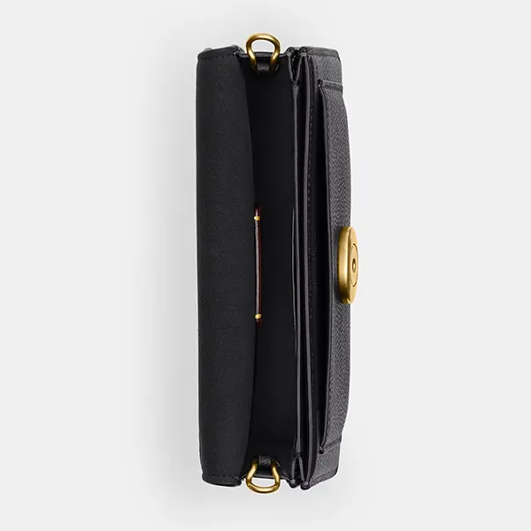 Túi Đeo Chéo Nữ Coach Tabby Chain Crossbody Bag 19 CBF14 Black Màu Đen
