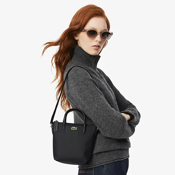 Túi Đeo Chéo Nữ Lacoste L.12.12 Extra-Small Mini Crossbody Bag NF2609P - 000 Màu Đen