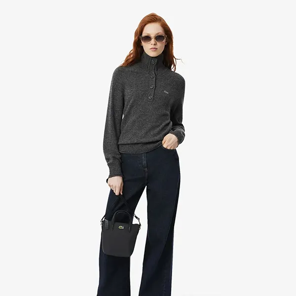 Túi Đeo Chéo Nữ Lacoste L.12.12 Extra-Small Mini Crossbody Bag NF2609P - 000 Màu Đen