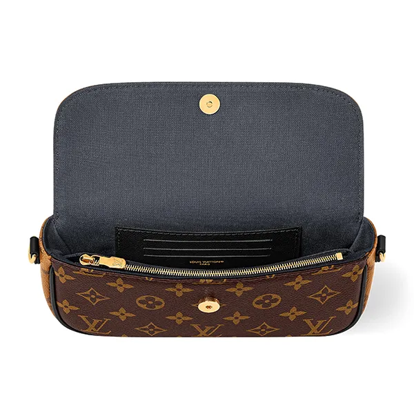 Túi Đeo Chéo Nữ Louis Vuitton LV Wallet On Chain Ivy Bag M26587 Màu Nâu
