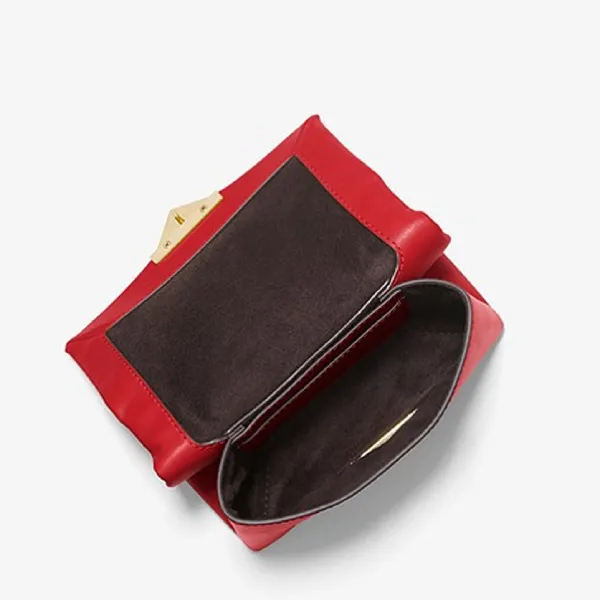 Túi Đeo Chéo Nữ Michael Kors MK Cece Extra-Small Leather Crossbody Bag 32S9G0EC0L Màu Đỏ